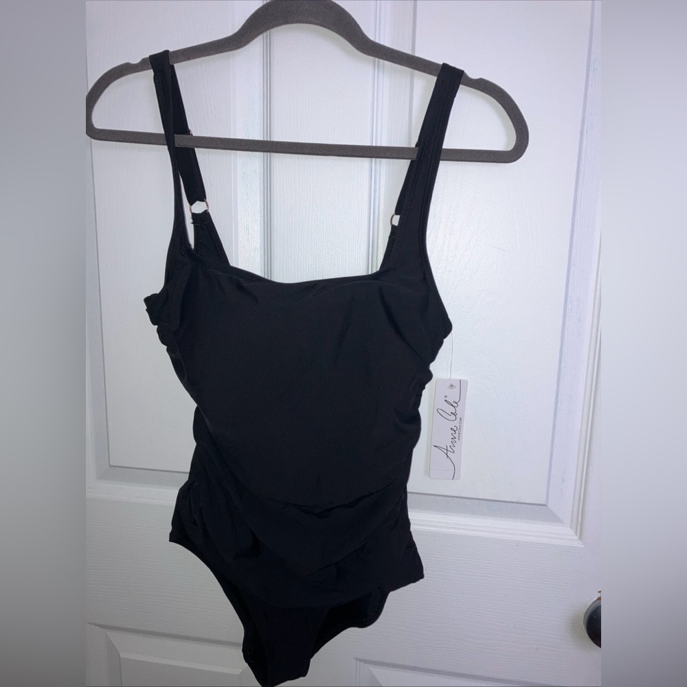 Anne Cole Black Swimsuit- NWT - Picture 2 of 8